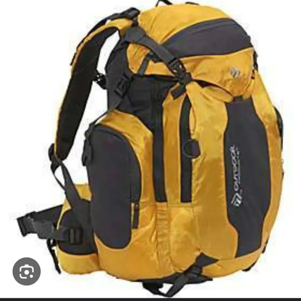 Outdoor Products Gama 8.0 Hiking Backpack Gorpcore Yellow/Black 39L Vintage Rare